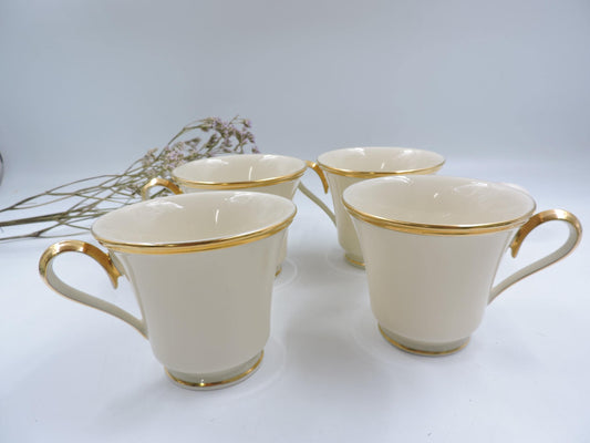 Lenox Eternal Tea Cup and Saucer set of 4