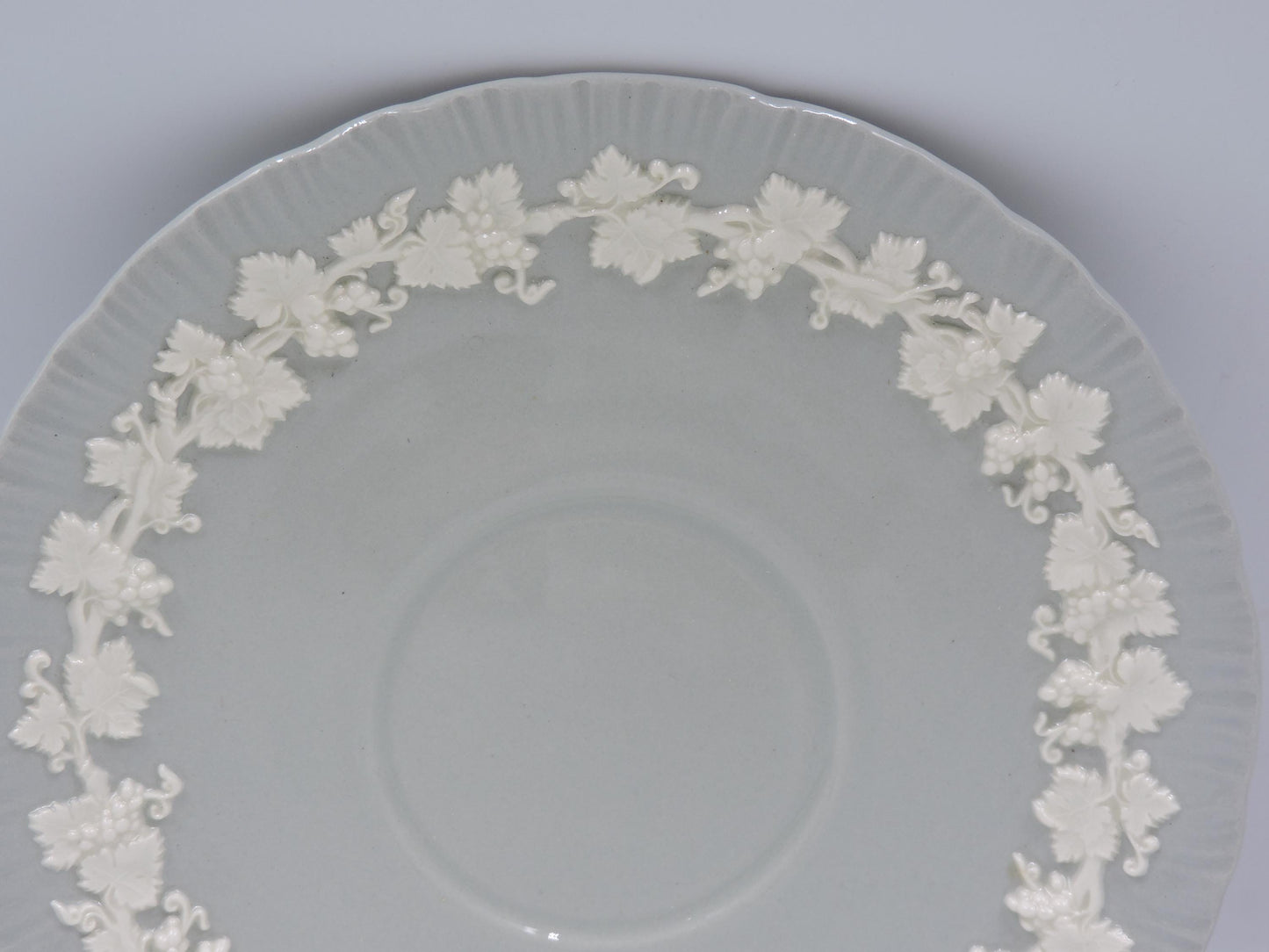 Wedgwood Queensware Gray Pattern – 6.5" Large Saucer