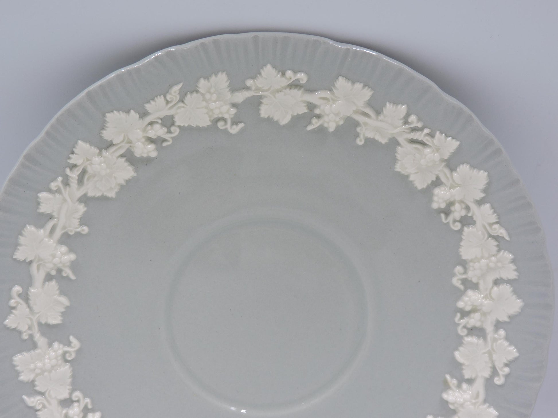 Wedgwood Queensware Gray Pattern – 6.5" Large Saucer