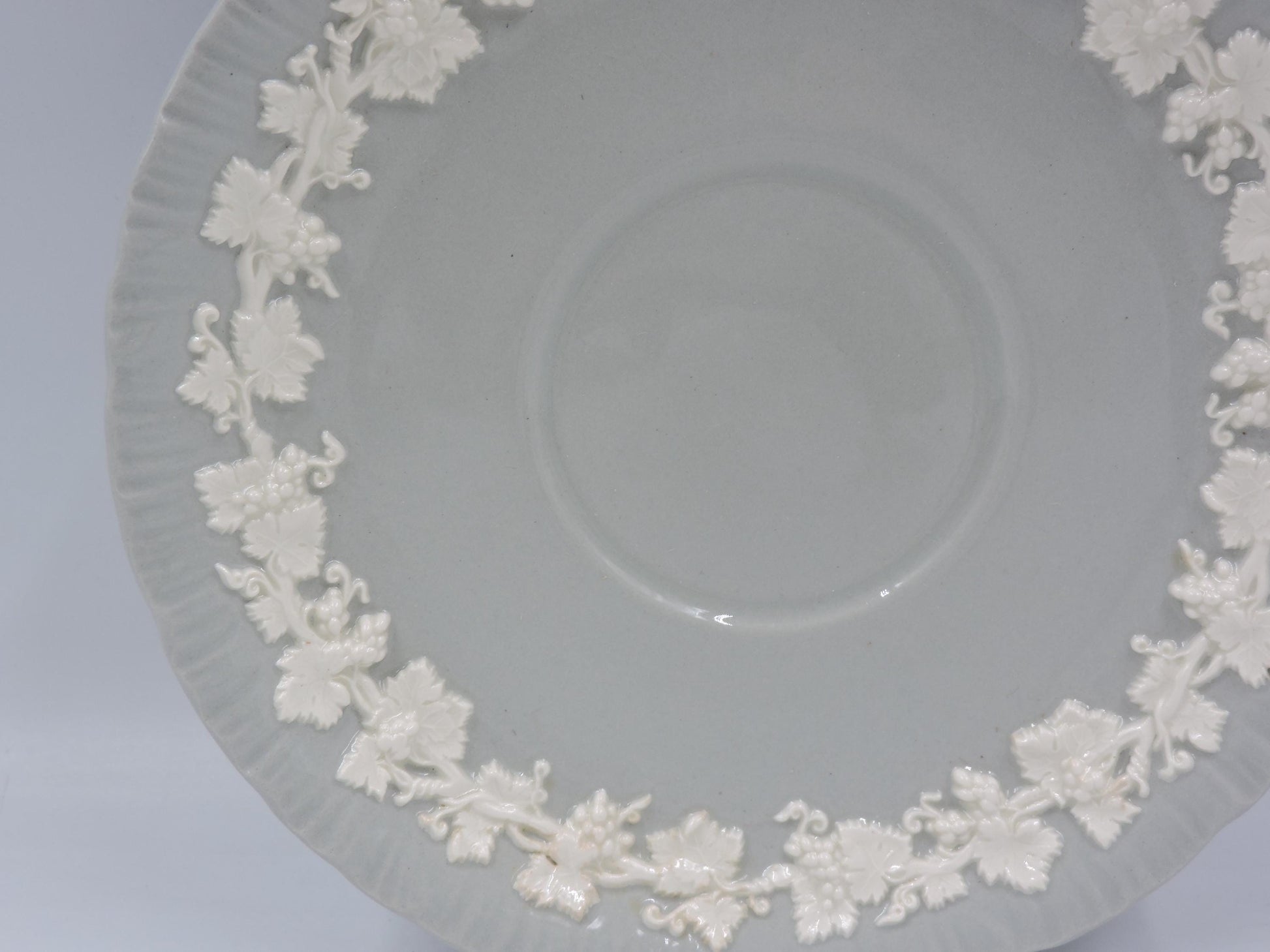 Wedgwood Queensware Gray Pattern – 6.5" Large Saucer