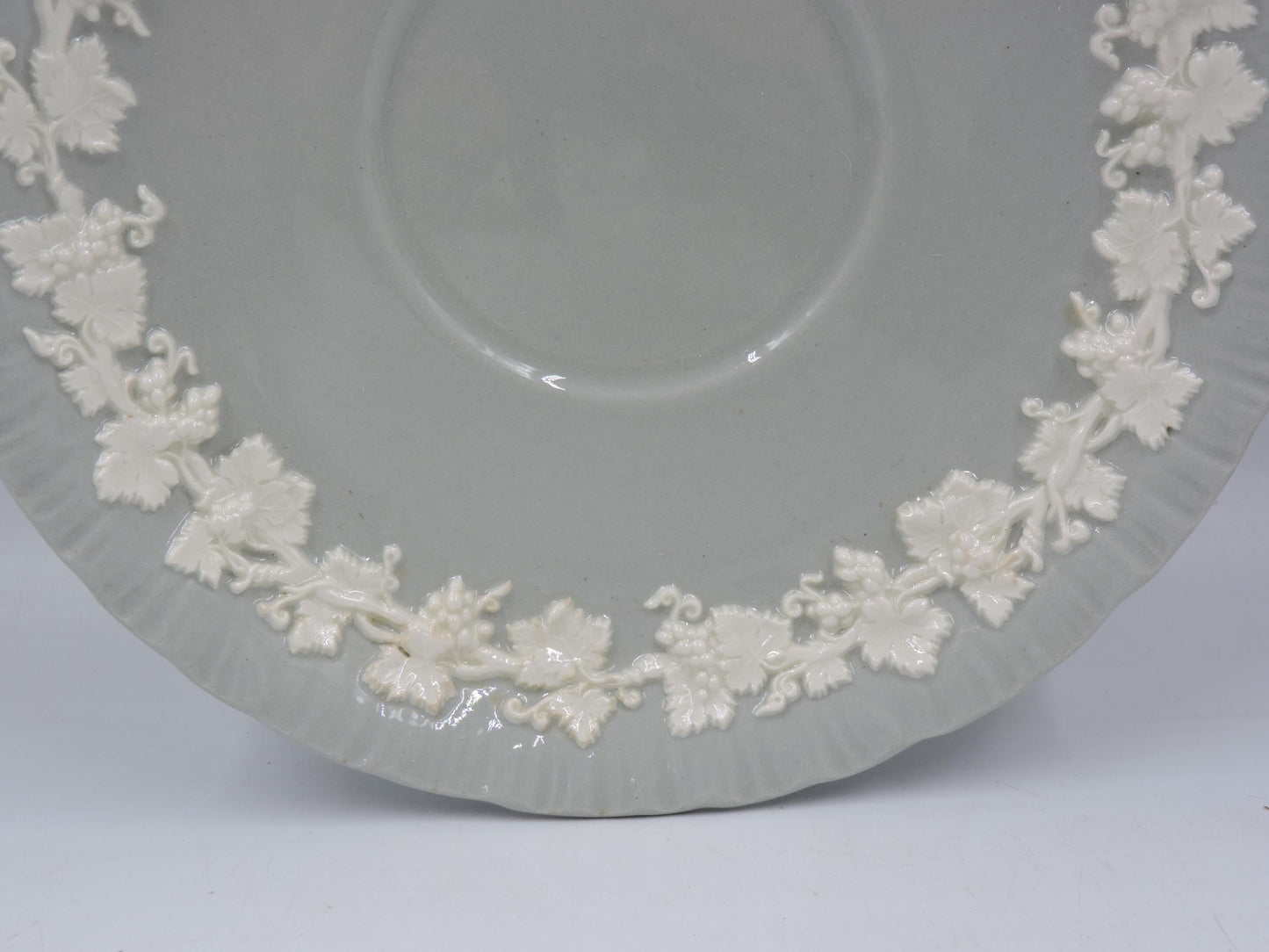 Wedgwood Queensware Gray Pattern – 6.5" Large Saucer
