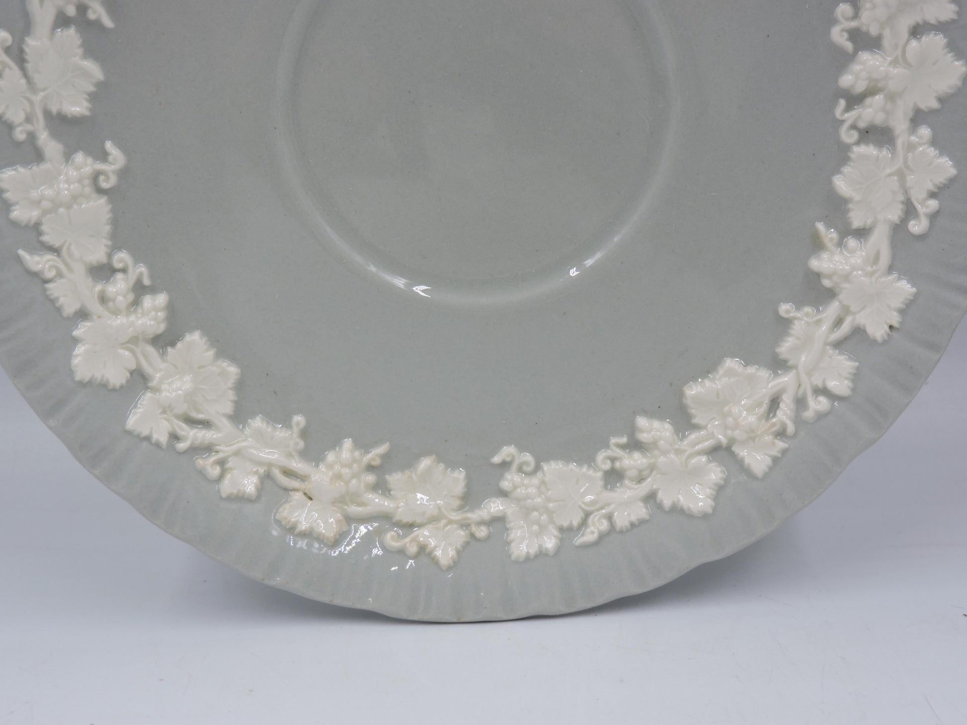 Wedgwood Queensware Gray Pattern – 6.5" Large Saucer