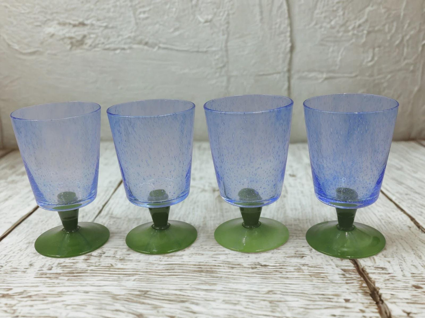 Set of 4 Villeroy & Boch Serra Blue Water Goblet