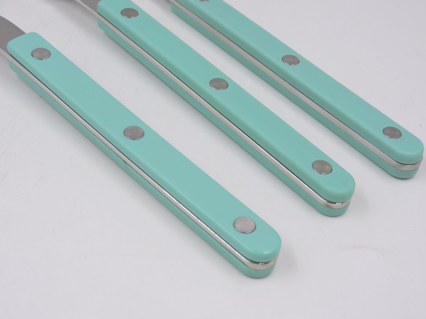 Sabre Bistrot Flatware  Aqua Blue – 3‑Piece Set