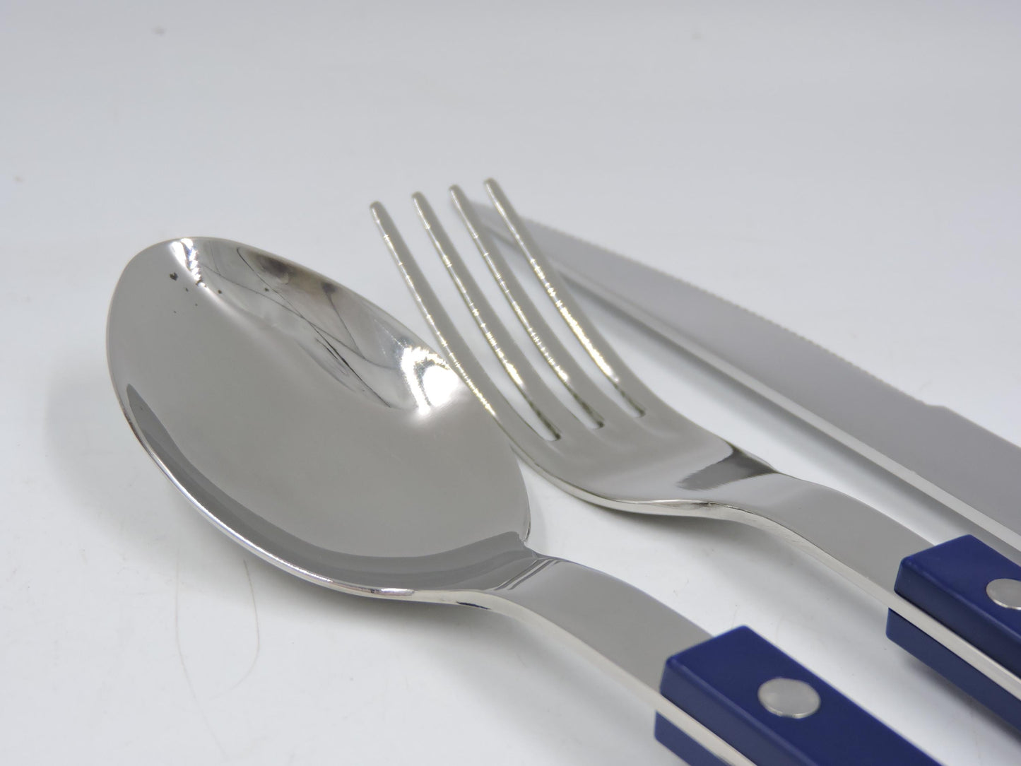 Sabre Bistrot Flatware  Dark Blue – 3‑Piece Set
