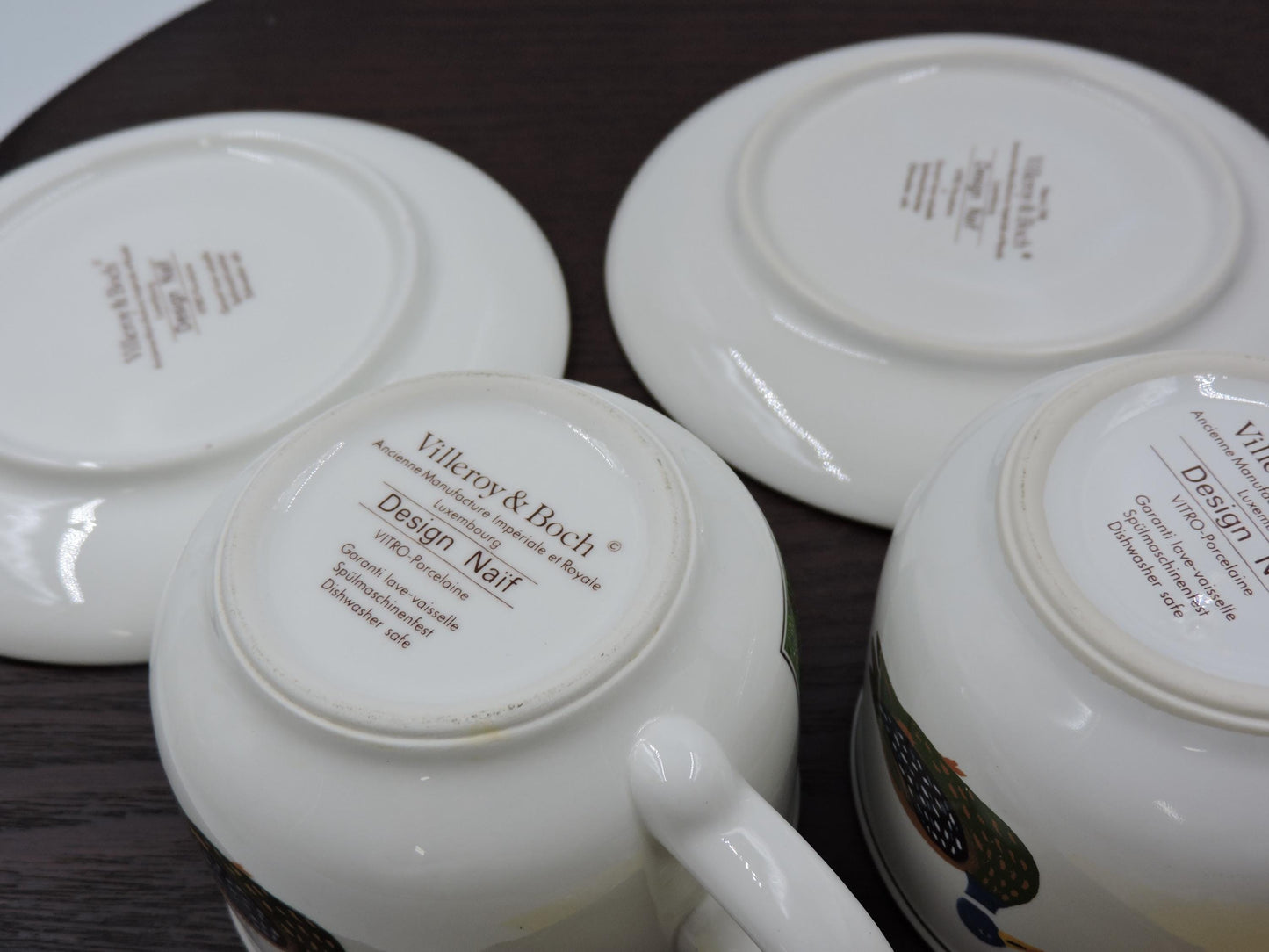 Villeroy and Boch Naif Tea cup & Saucer Set of 2