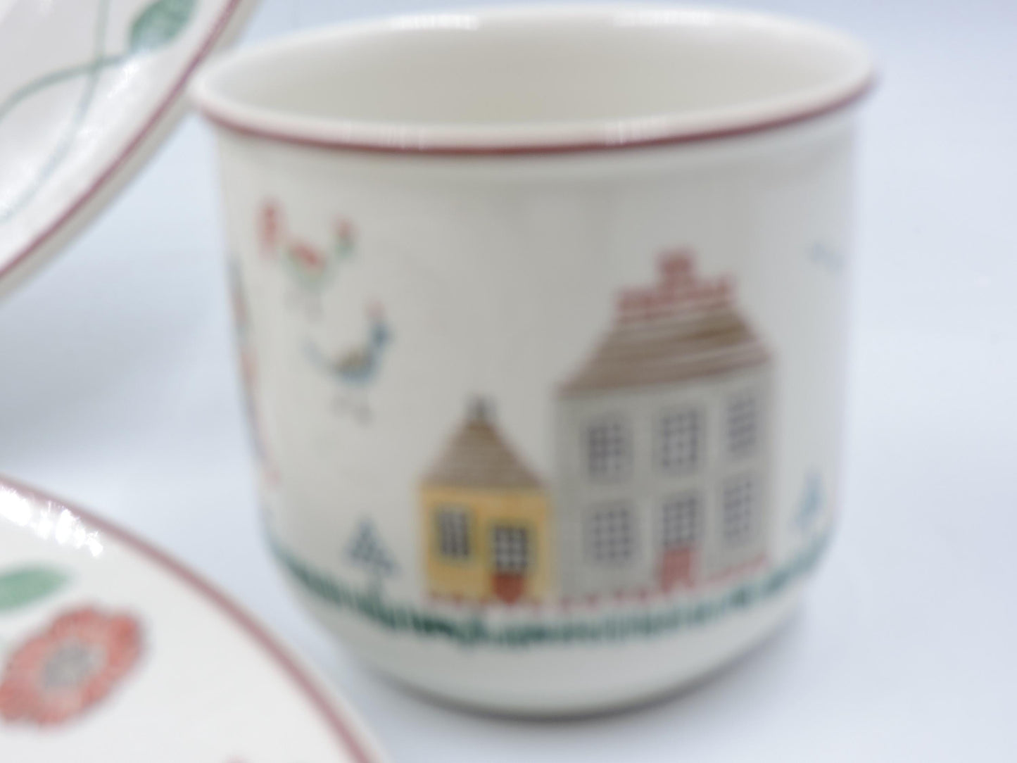 Villeroy & Boch American Sampler Dinner Plates and Coffee Cups