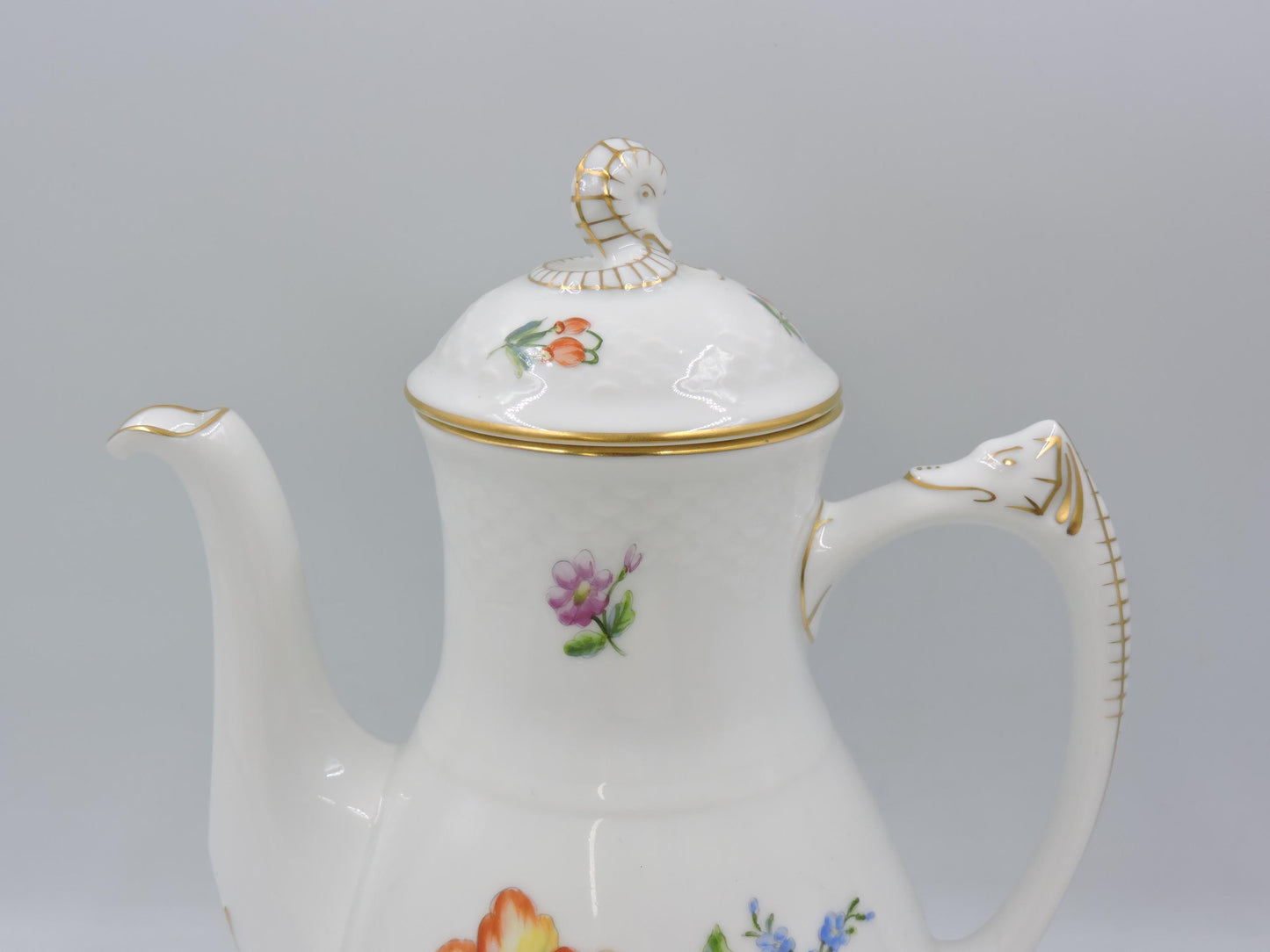 Royal Copenhagen B&G Porcelain Saxon Flower Coffee Pot