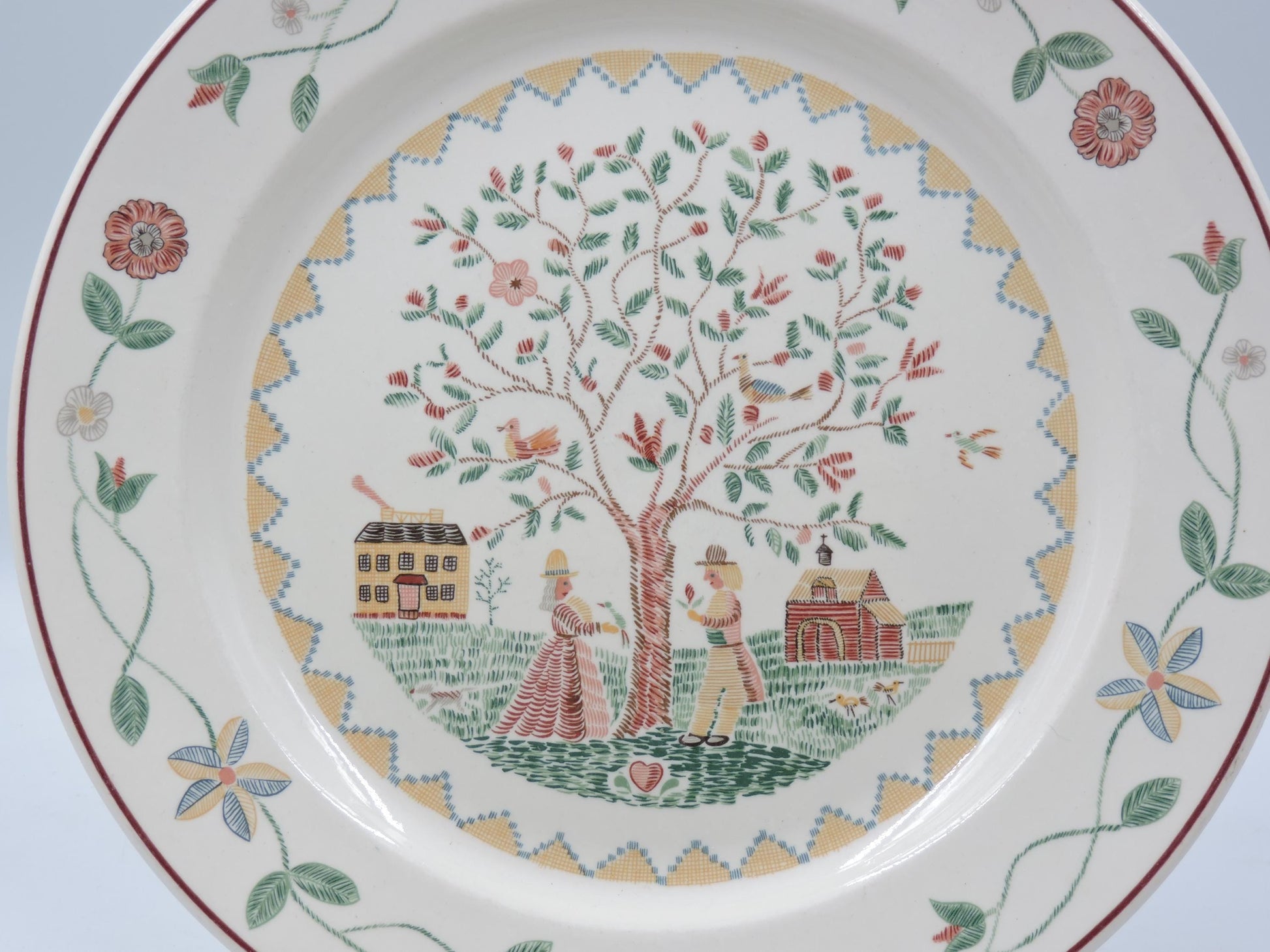 Villeroy & Boch American Sampler Dinner Plates and Coffee Cups