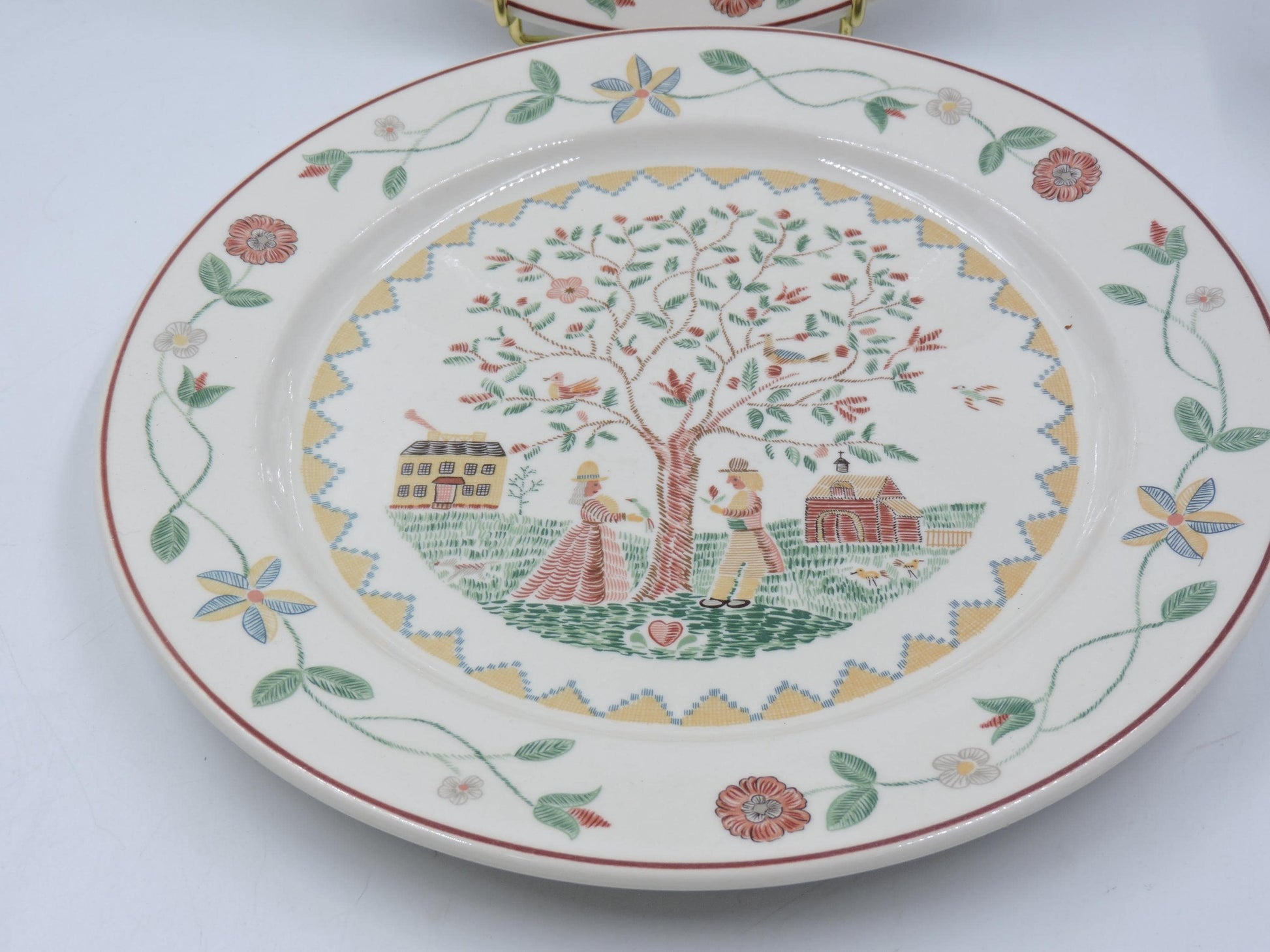 Villeroy & Boch American Sampler Dinner Plates and Coffee Cups