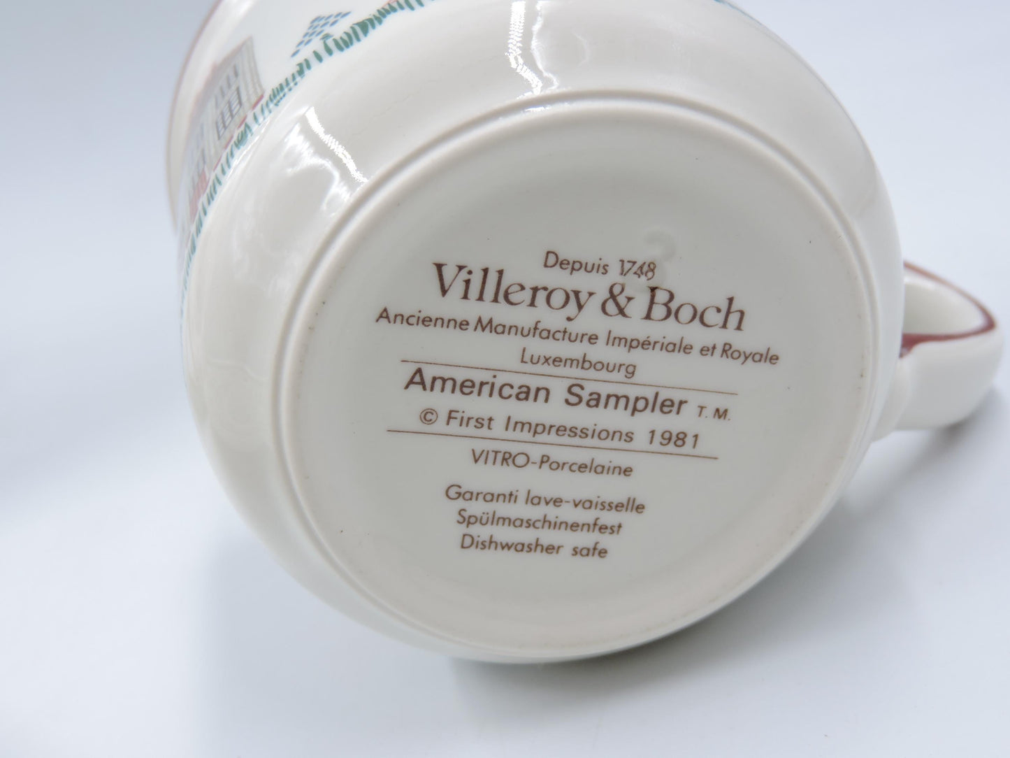 Villeroy & Boch American Sampler Dinner Plates and Coffee Cups