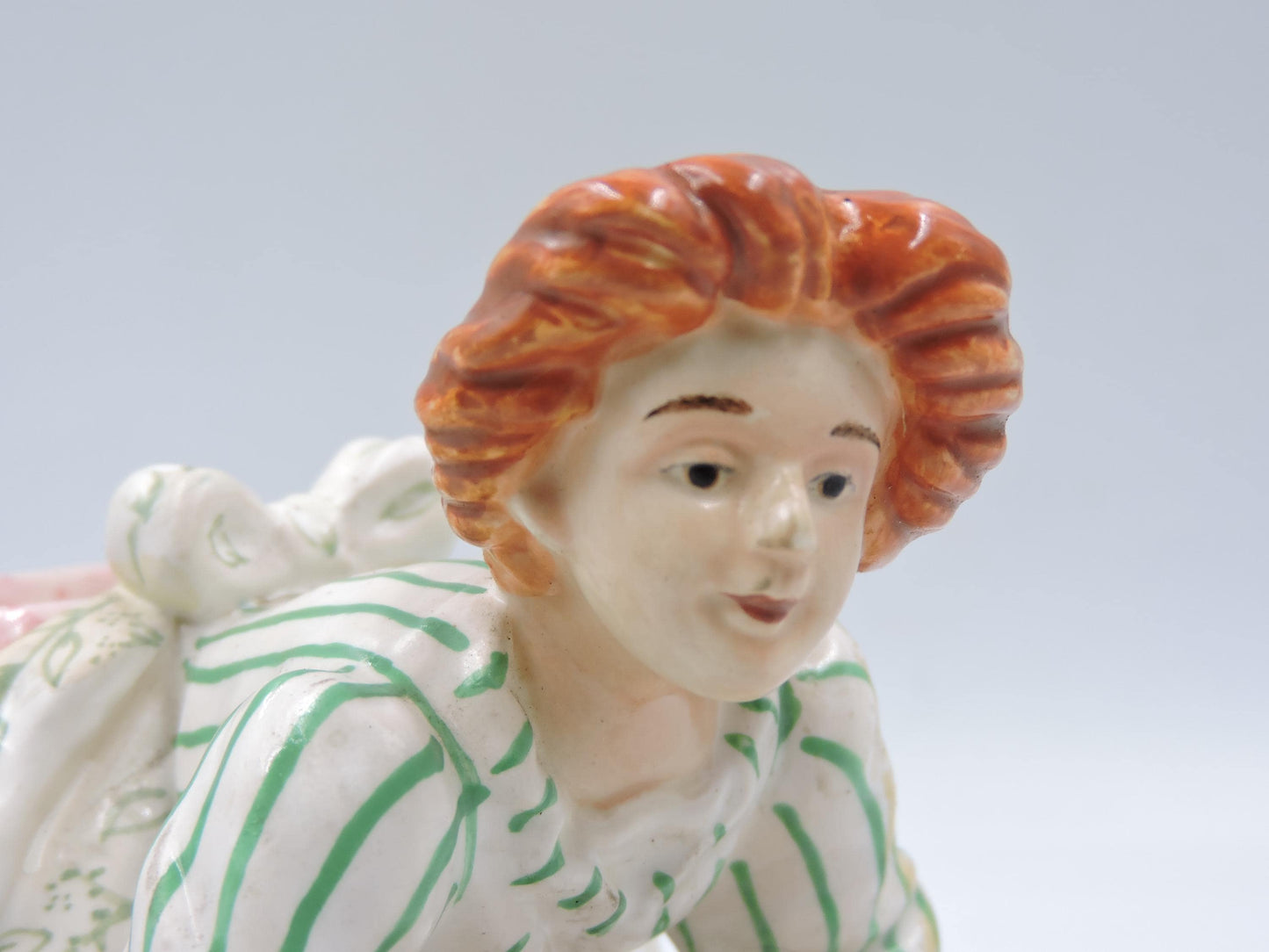 Vintage Blue Sky "18 Carrots" by Laura Kelly: Garden Girl Candle Holder