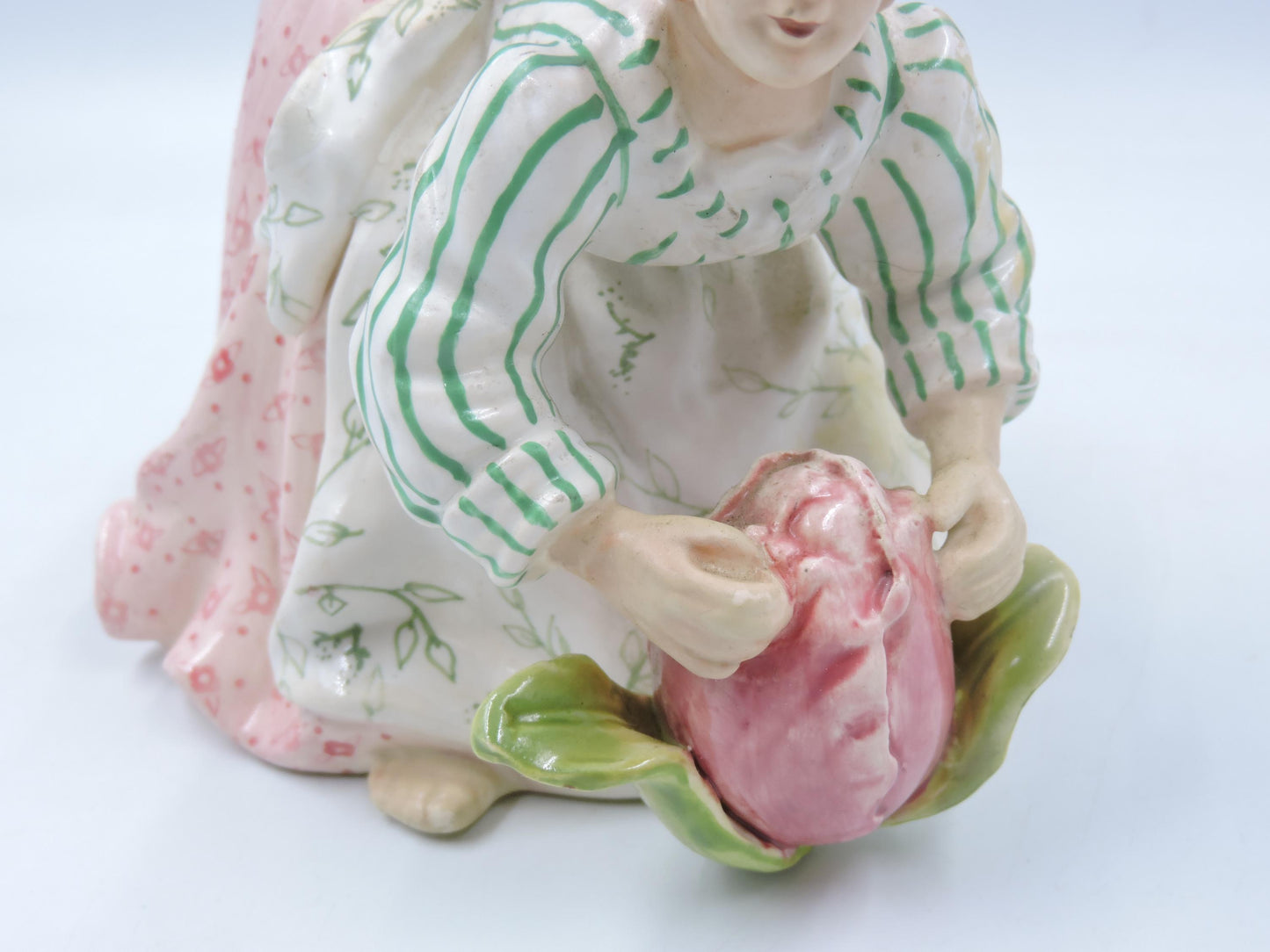 Vintage Blue Sky "18 Carrots" by Laura Kelly: Garden Girl Candle Holder