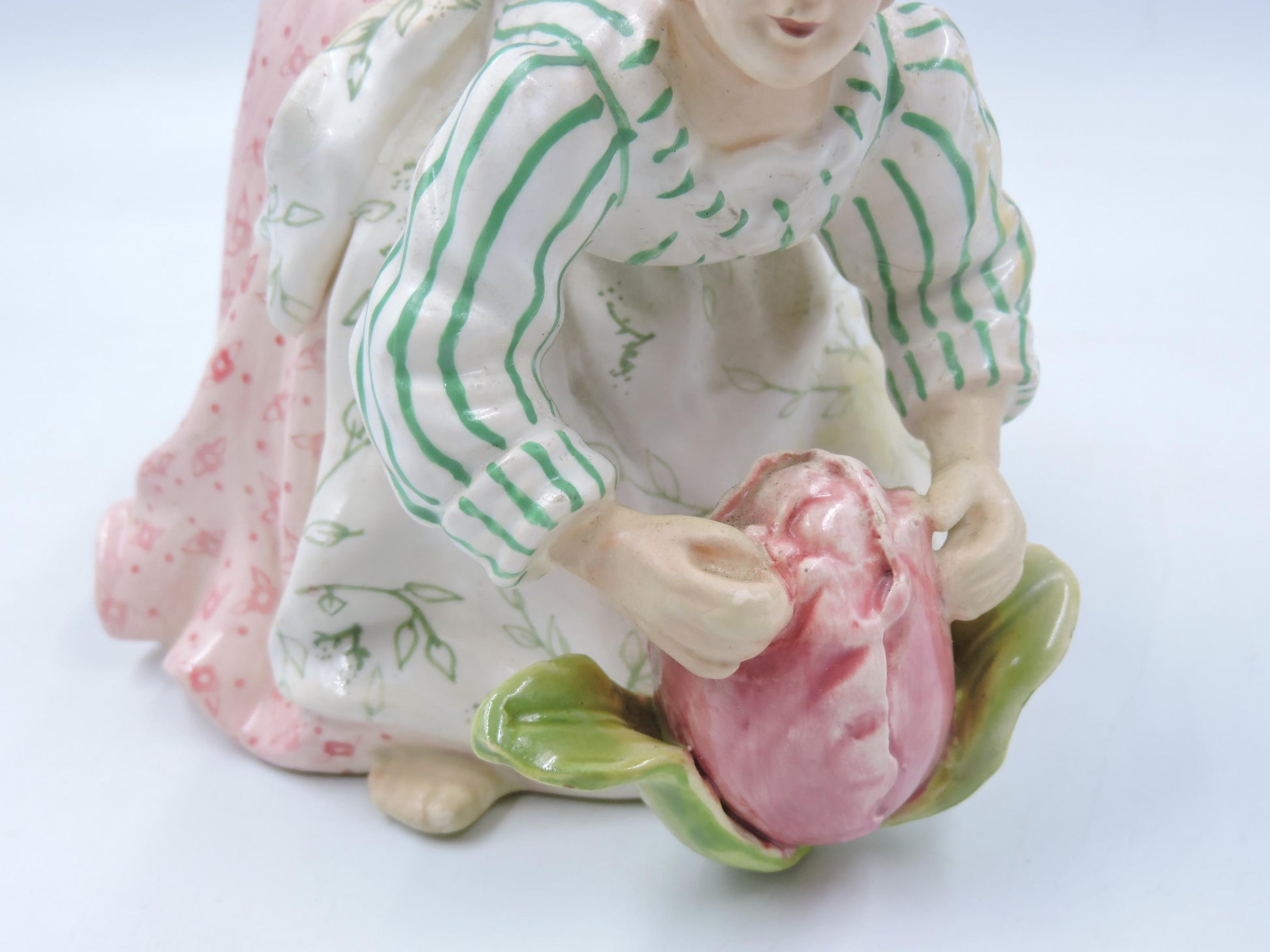 Vintage Blue Sky "18 Carrots" by Laura Kelly: Garden Girl Candle Holder