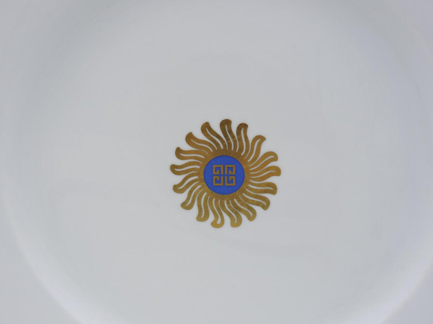 Bernardaud Limoges Royale Gold Sunburst Dinner Plate