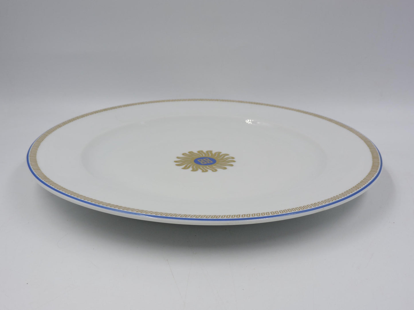 Bernardaud Limoges Royale Gold Sunburst Dinner Plate