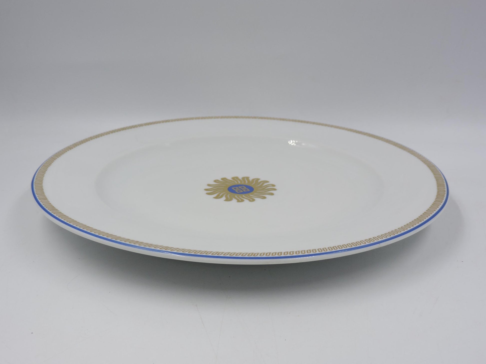 Bernardaud Limoges Royale Gold Sunburst Dinner Plate
