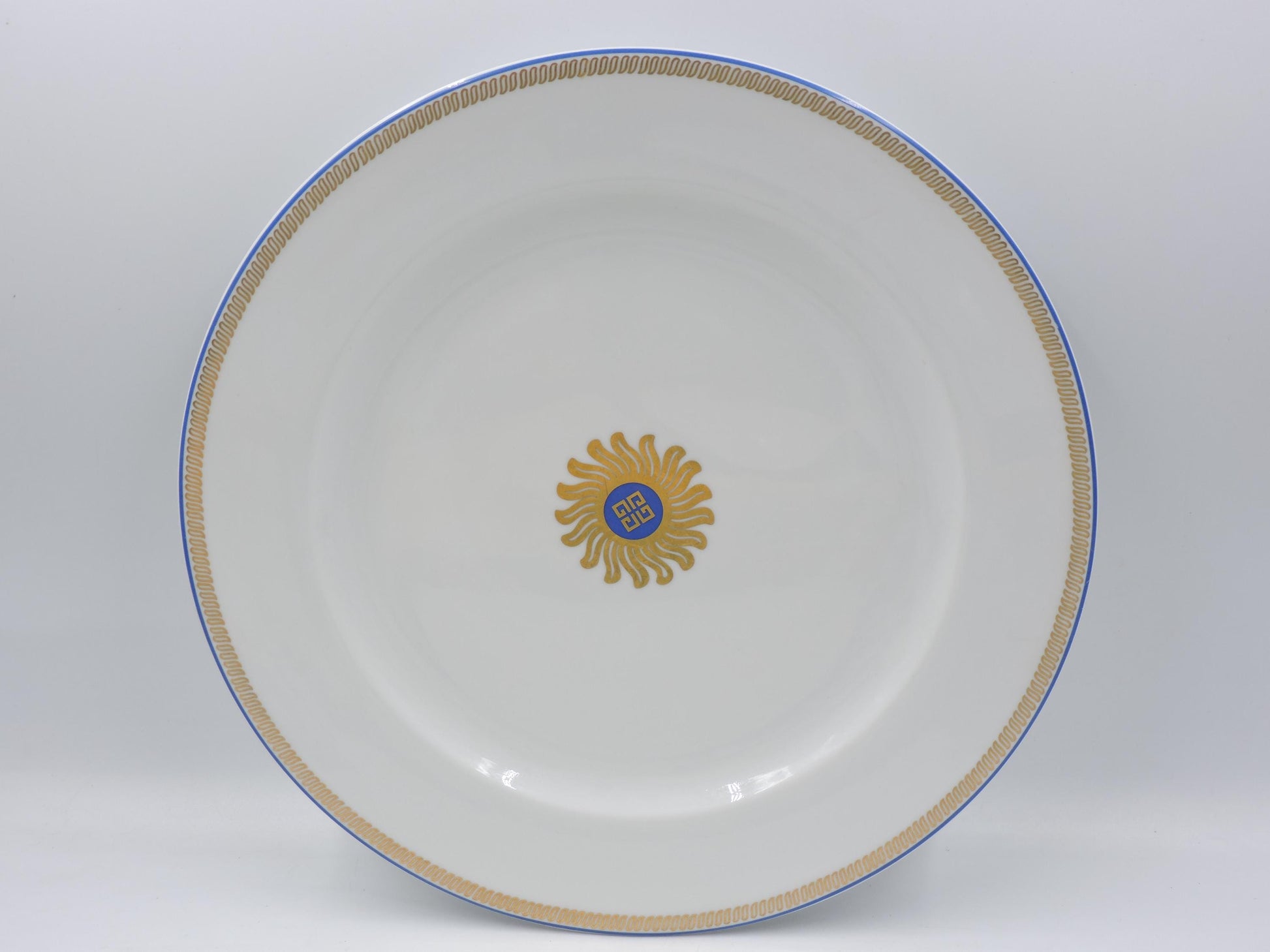Bernardaud Limoges Royale Gold Sunburst Dinner Plate