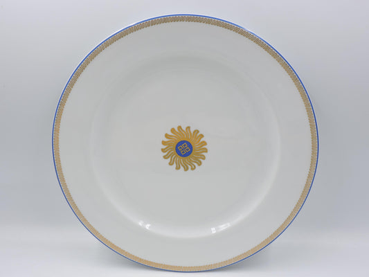 Bernardaud Limoges Royale Gold Sunburst Dinner Plate