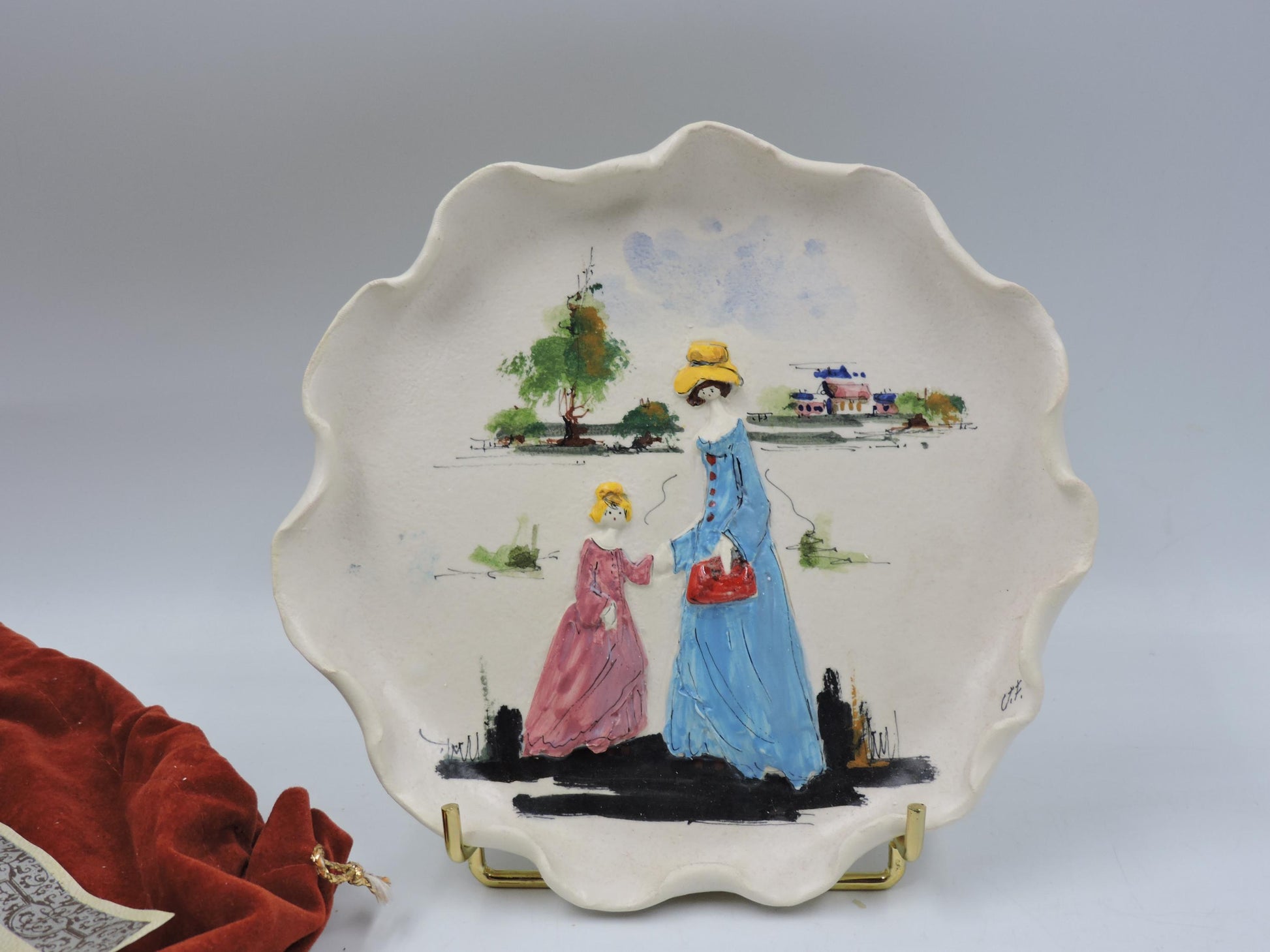 Rare 1973 Fontana Italy Mother's Day Limited Edition Plate