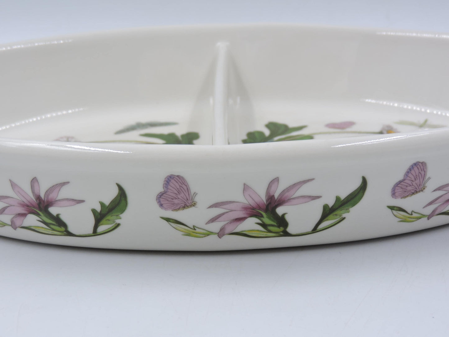 Portmeirion Botanic Garden 11" Oval Divided Vegetable Bowl