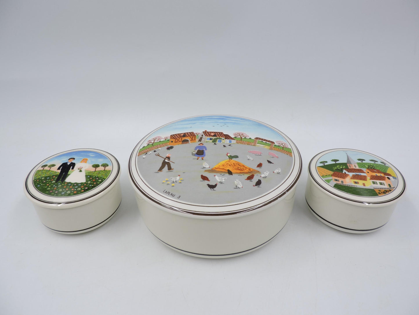 Villeroy and Boch Naif Bowl with Lid set of 3