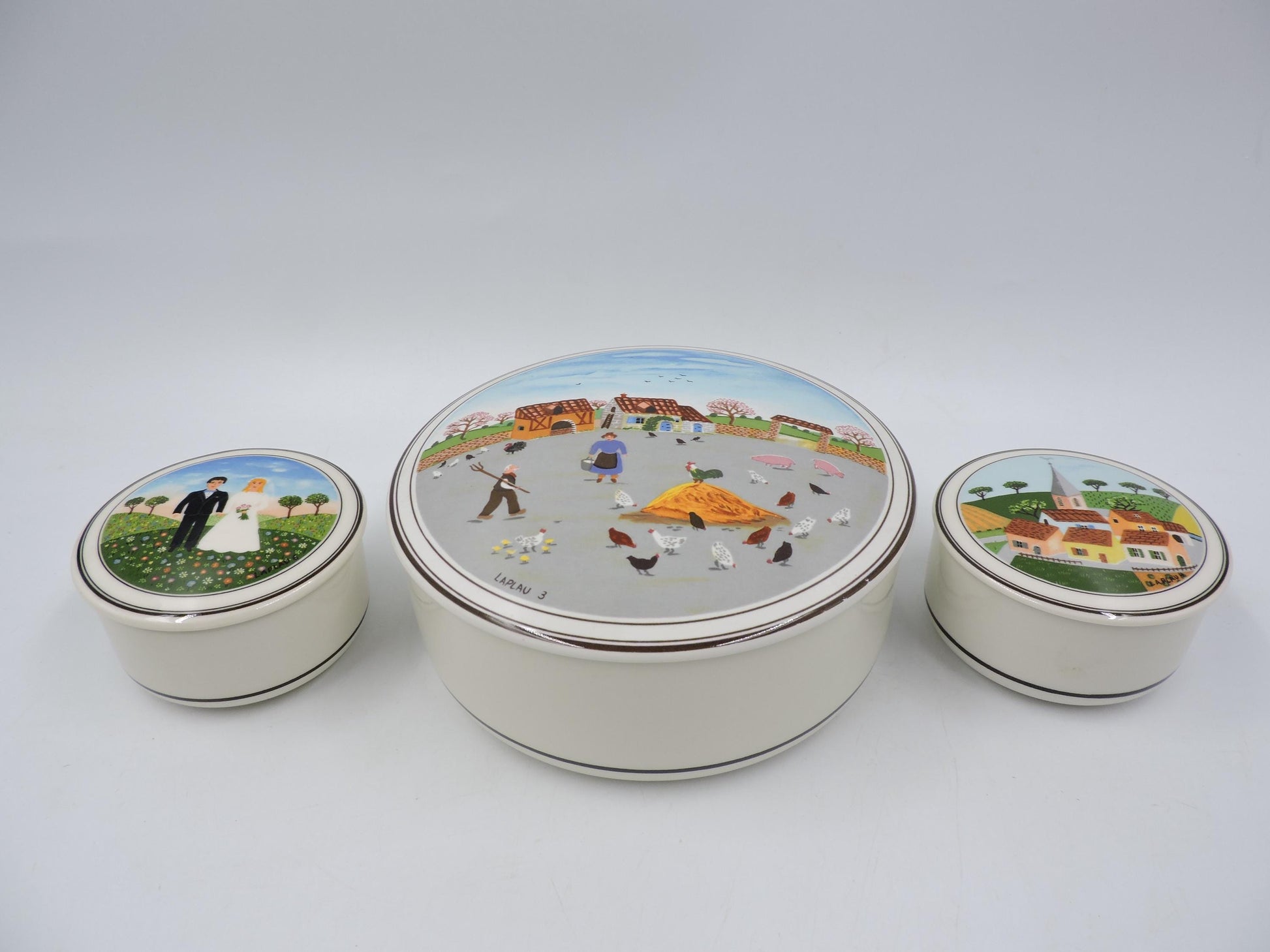 Villeroy and Boch Naif Bowl with Lid set of 3