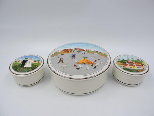Villeroy and Boch Naif Bowl with Lid set of 3