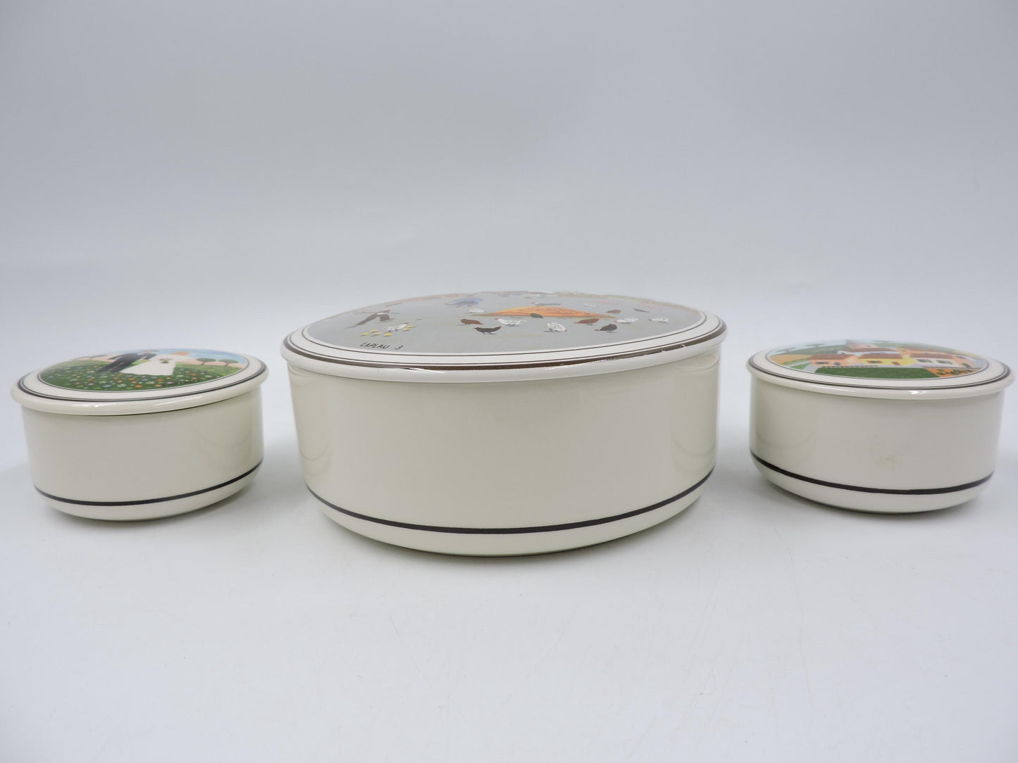 Villeroy and Boch Naif Bowl with Lid set of 3
