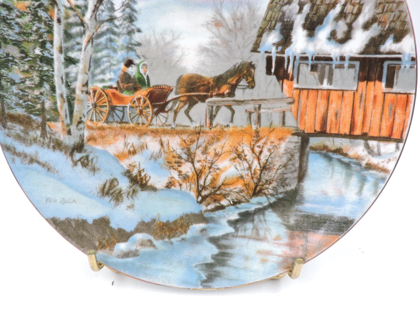 Christmas in the country wall deco plate