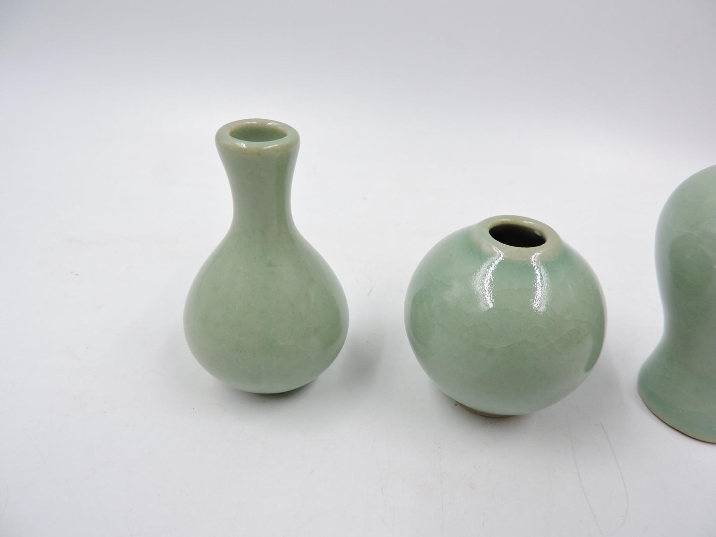 Mini Celadon Ceramic Set (3-piece) -Jars Only
