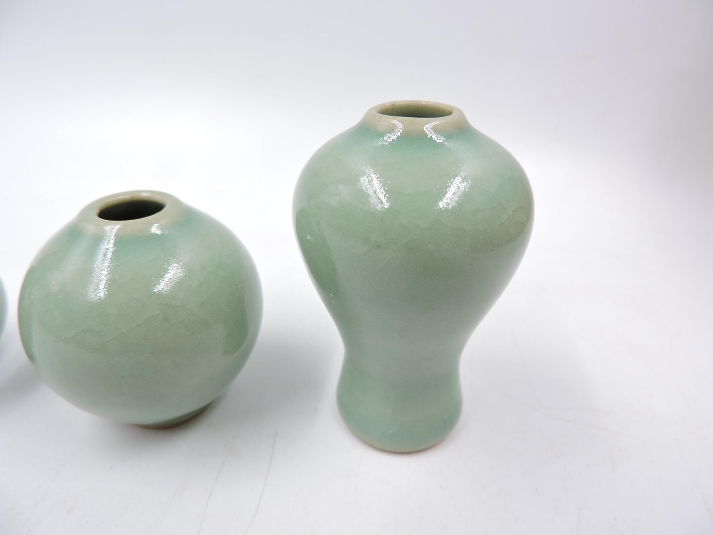 Mini Celadon Ceramic Set (3-piece) -Jars Only