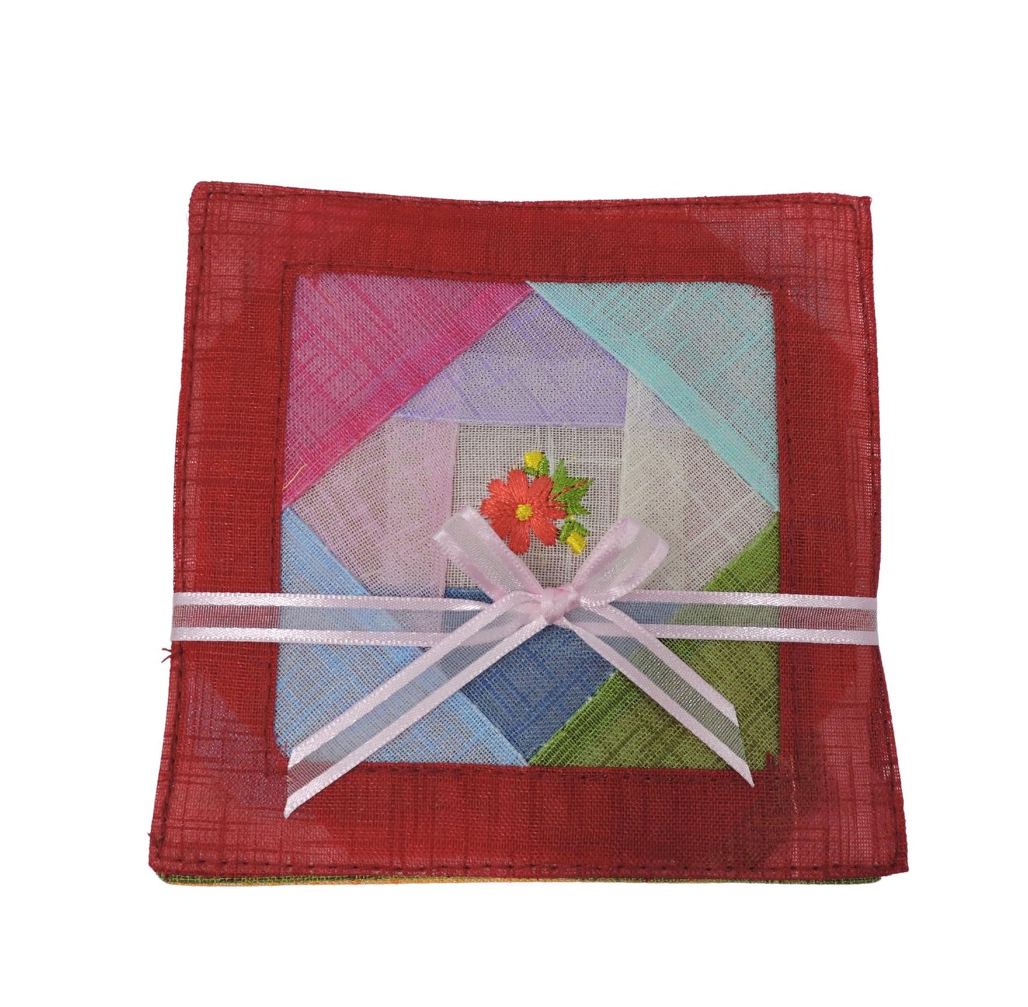 Traditional Korean Jogakbo Patchwork Coaster Set of 5