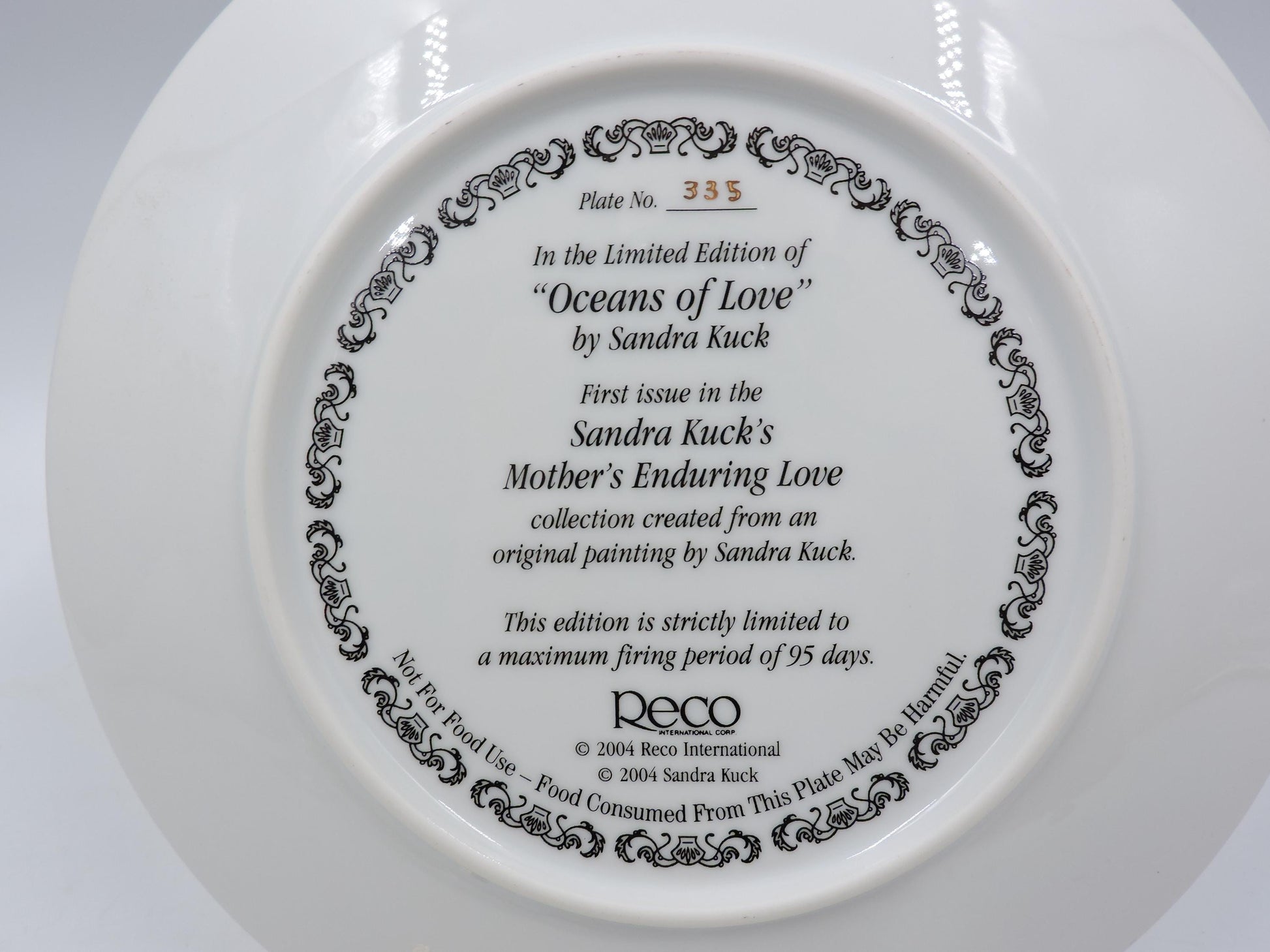 Sandra Kuck "Oceans of Love" wall deco plate