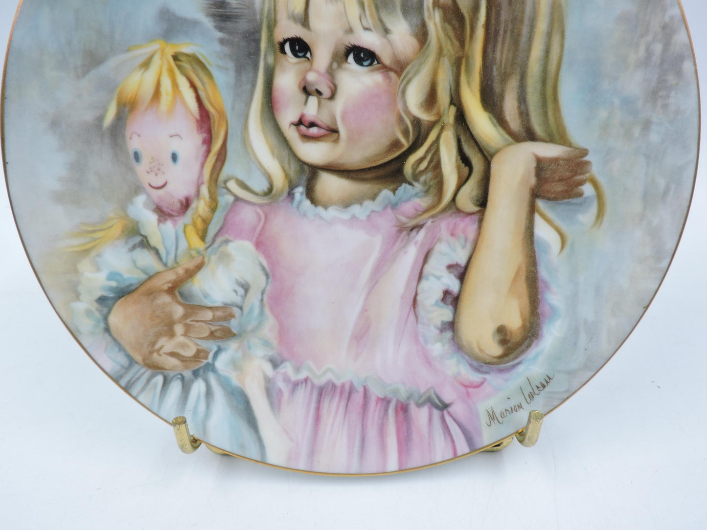 Haviland Limoge "Pinky and Baby" wall deco plate