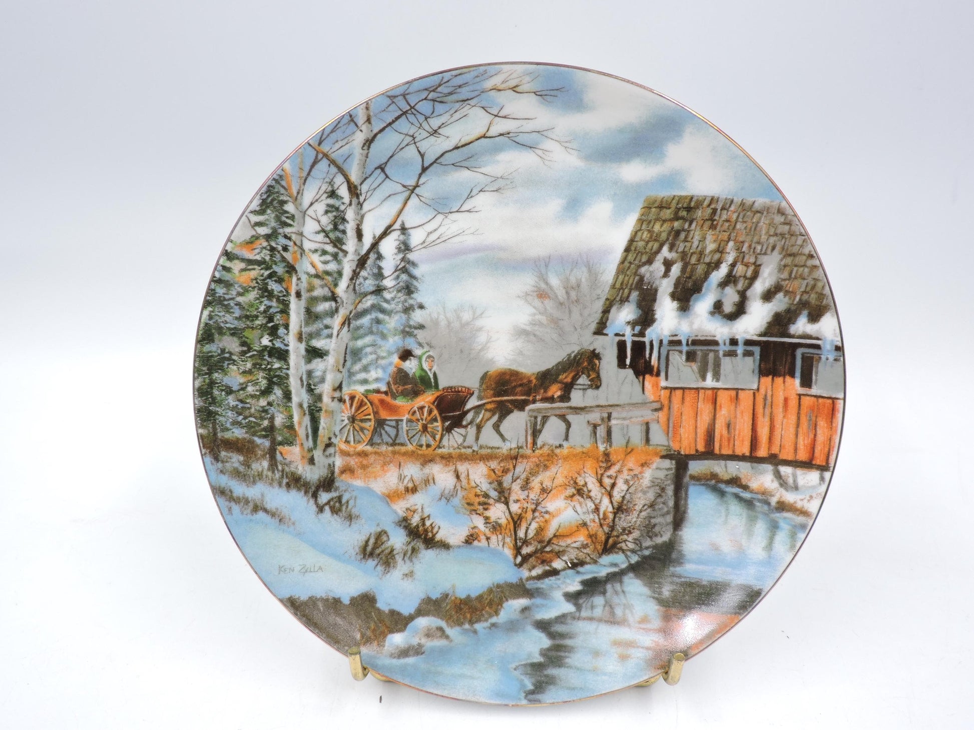 Christmas in the country wall deco plate