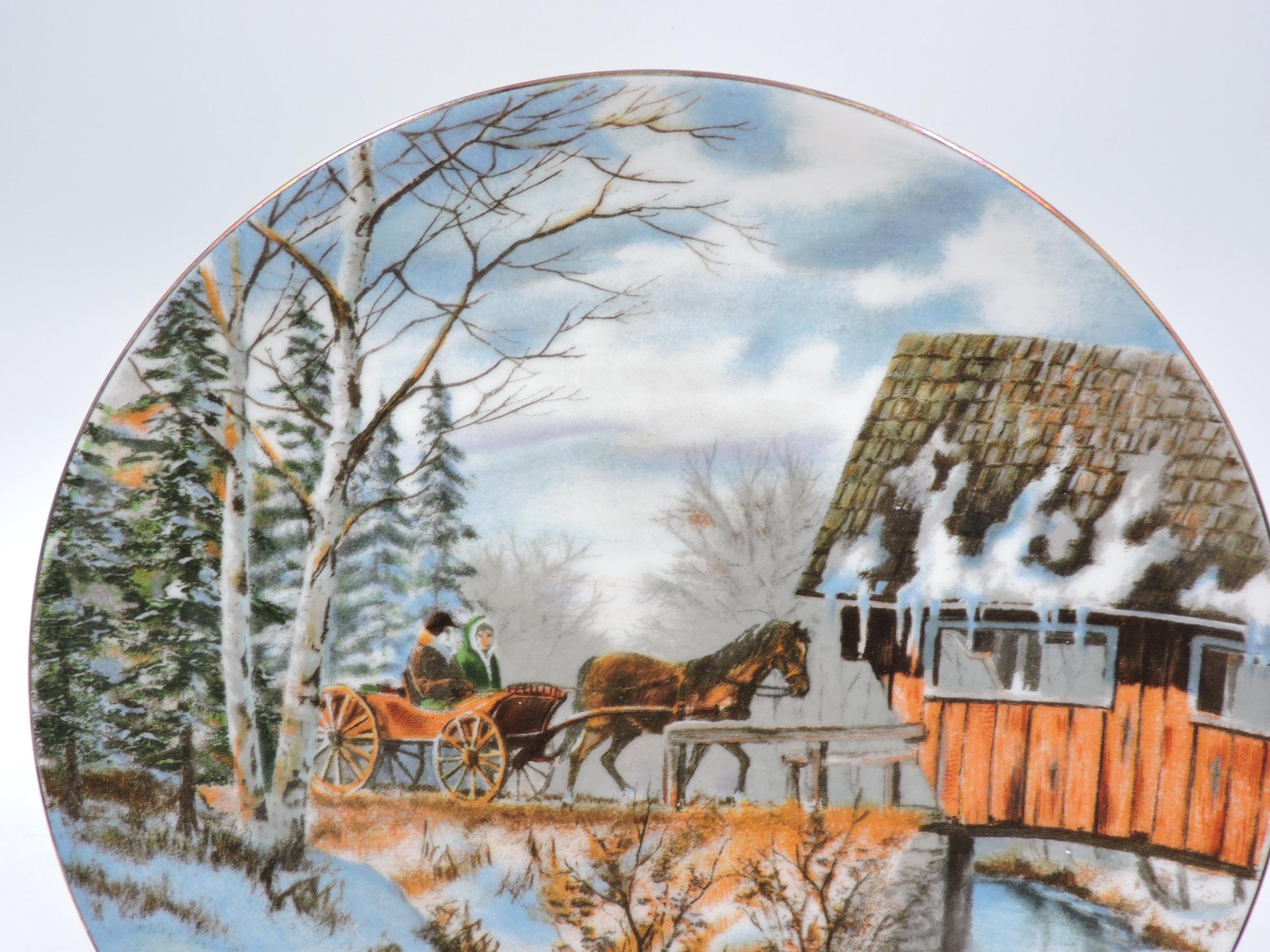 Christmas in the country wall deco plate