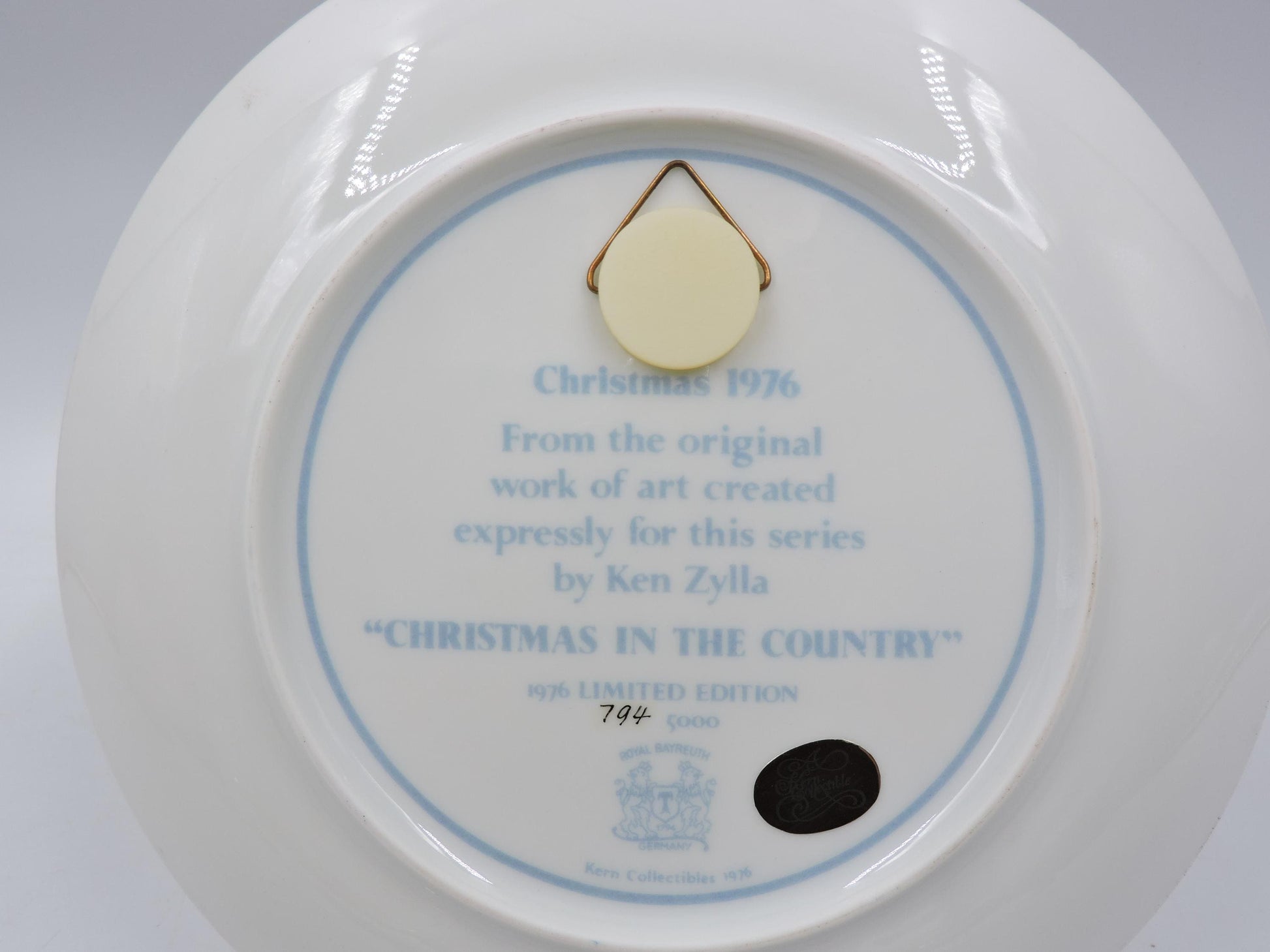 Christmas in the country wall deco plate