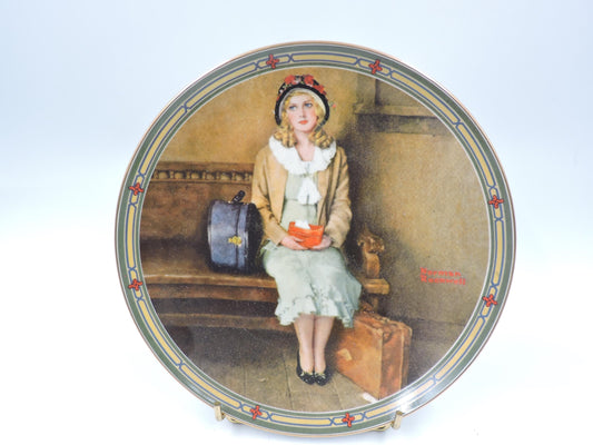 Knowles Norman Rockwell A Young Girl's Dream Collector Plate