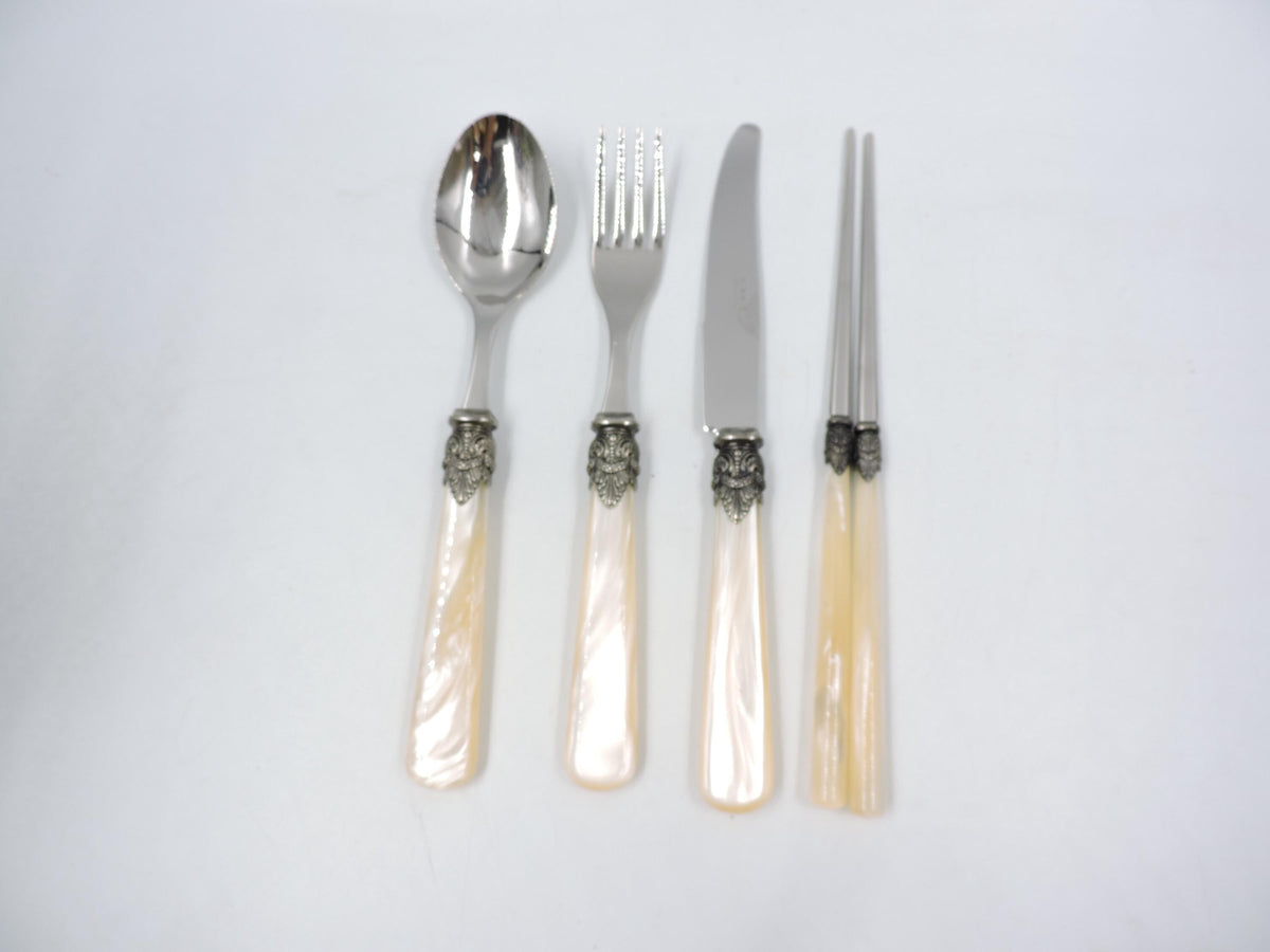 EME Flatware Napoleon Spoon, Fork, chopsticks, knife Set 8pcs (Brand New)
