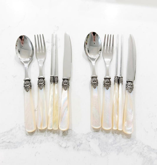 EME Flatware Napoleon Spoon, Fork, chopsticks, knife Set 8pcs (Brand New)
