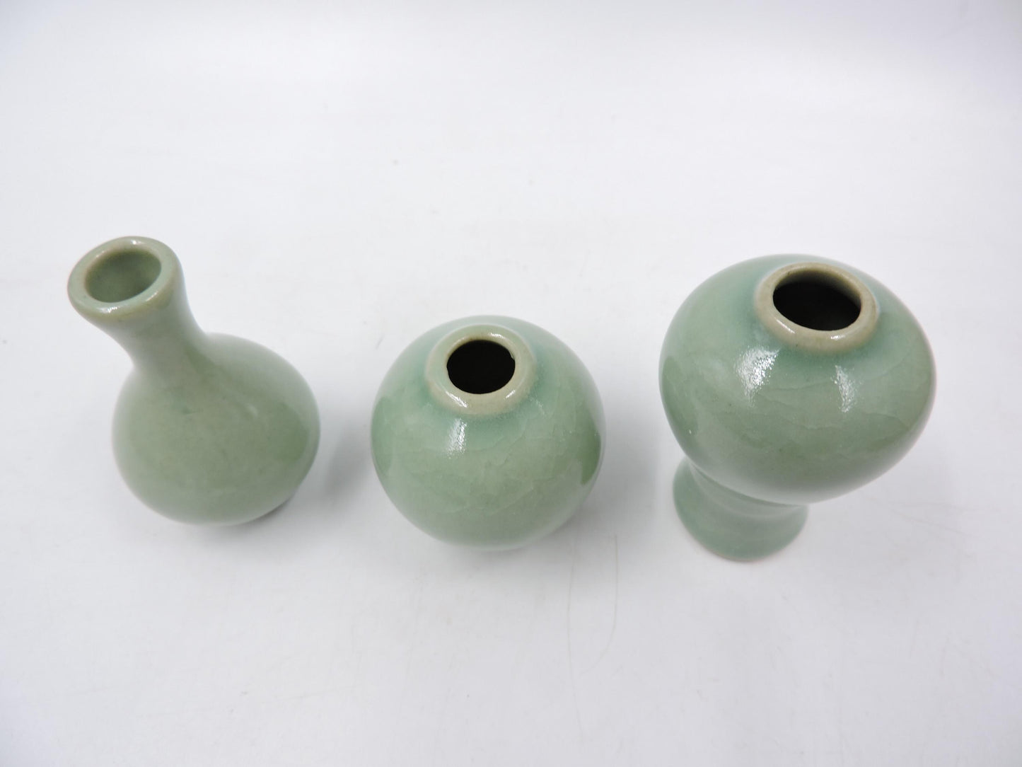 Mini Celadon Ceramic Set (3-piece) -Jars Only