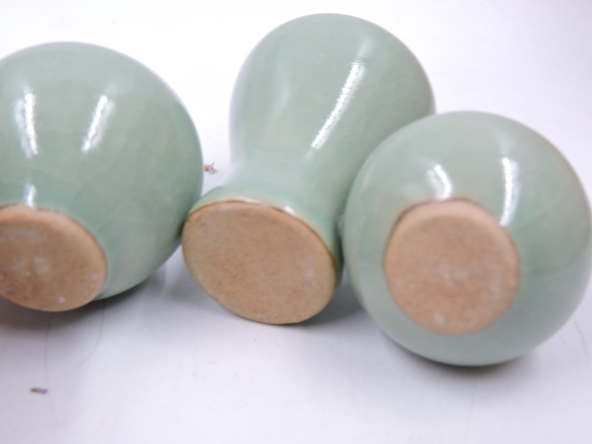 Mini Celadon Ceramic Set (3-piece) -Jars Only