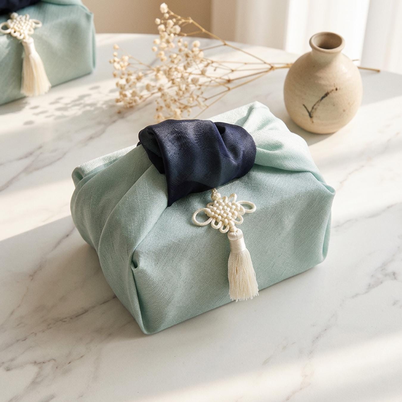 Korean Bojagi Wrapping Cloth 2PCS (27.5")