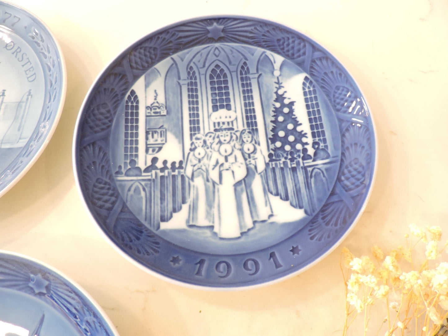 Royal Copenhagen Christmas Plate 2012, 1991, 1771 3PCS Gift Set