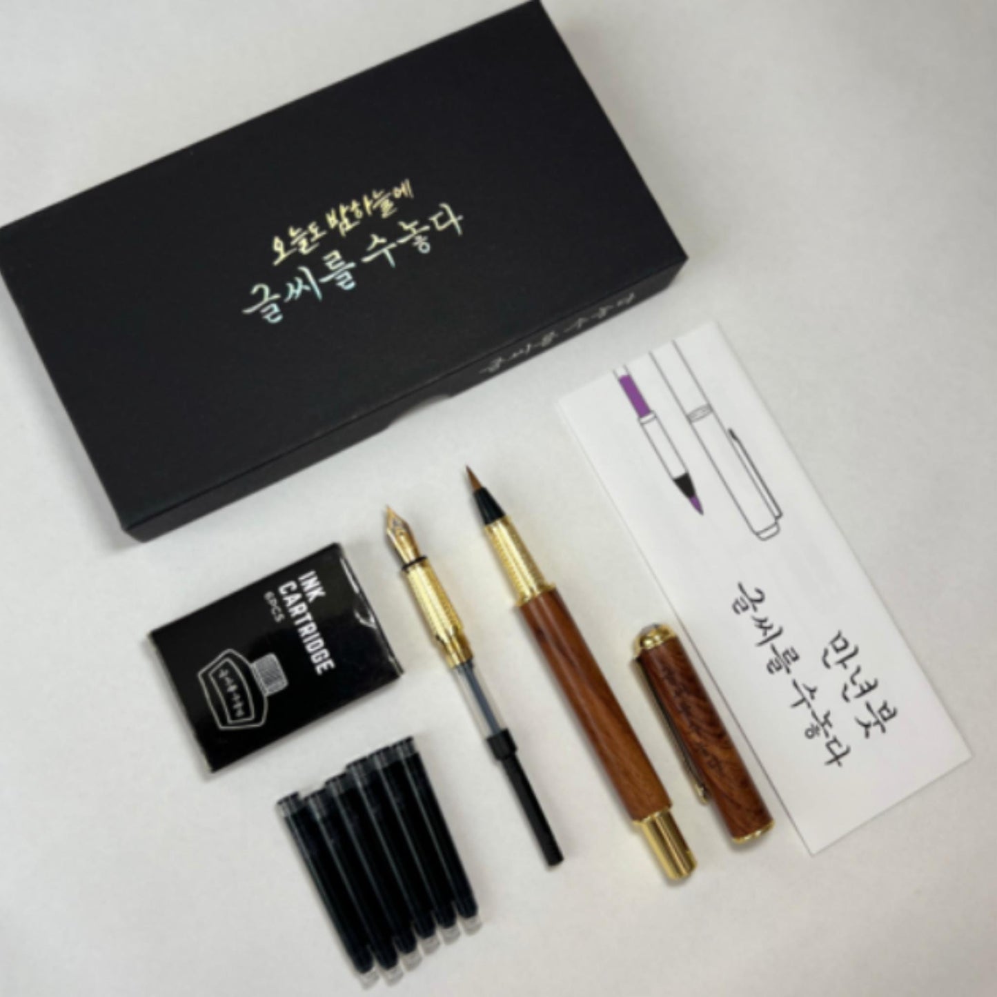 Calligraphy Starter Kit with Fountain & Brush Pen