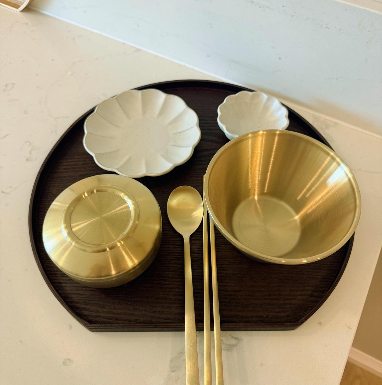 Gold Bingsu Bowl Set