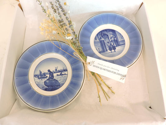 Bing & Grøndahl Vintage Commemorative Plate Set (2pc)