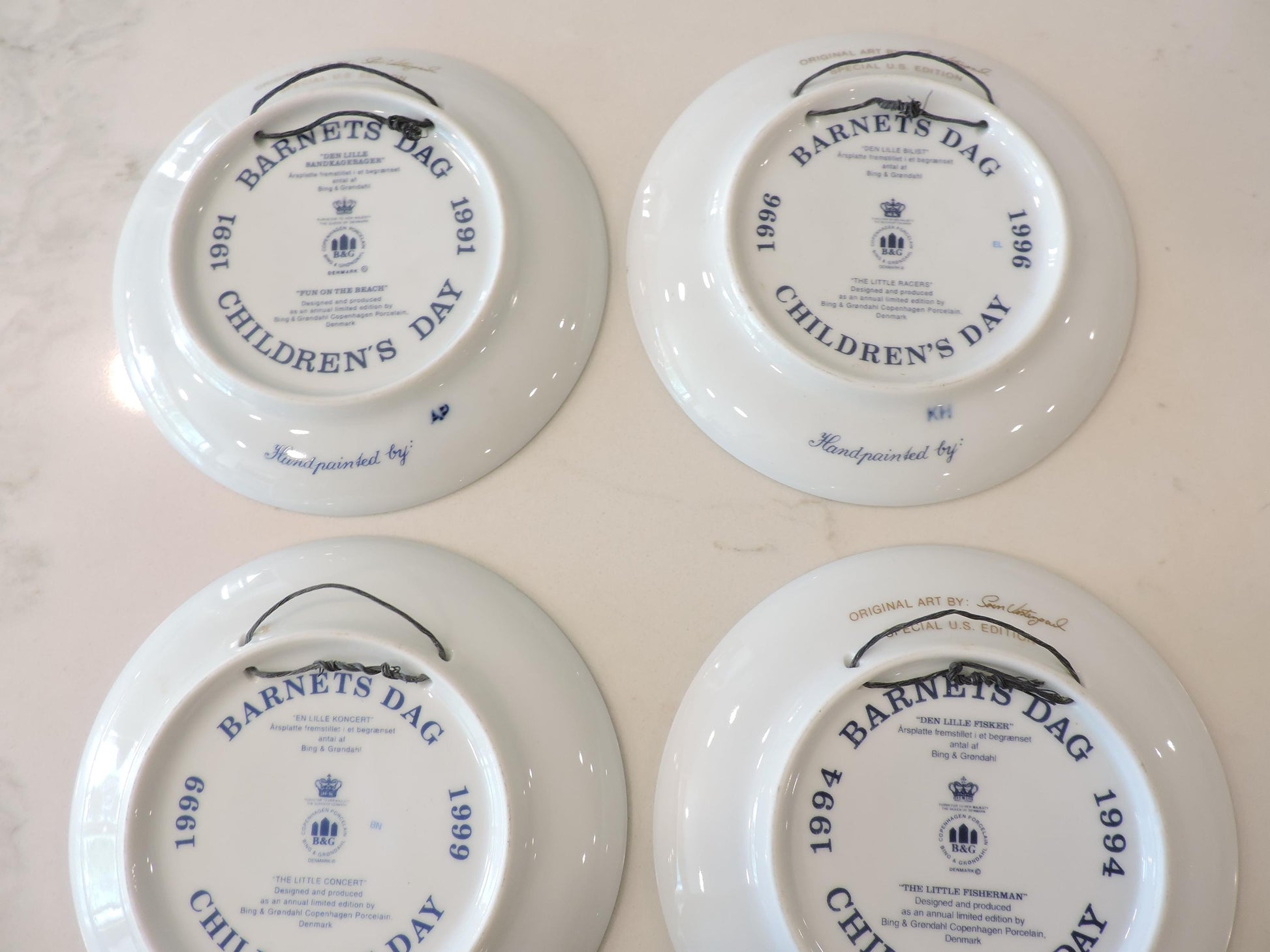 Bing & Grøndahl Vintage Commemorative Plate Set (2pc)