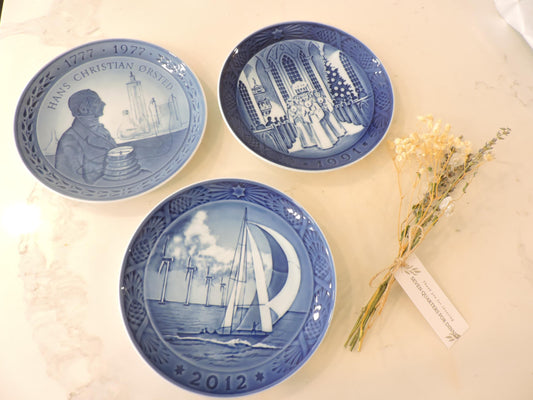 Royal Copenhagen Christmas Plate 2012, 1991, 1771 3PCS Gift Set